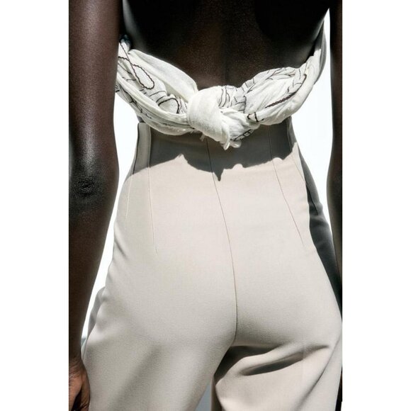 ZARA HIGH-WAIST TROUSERS - Picture 6 of 11